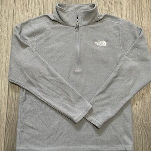 The North Face 1/4 Zip Fleece, men’s Large, Gray